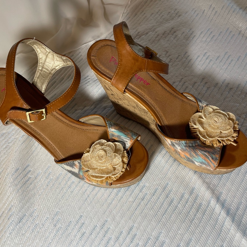 BOHO Summer sandal- Anthropologie purchase great find! Size 10. Comfy too!